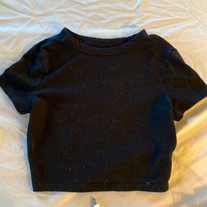 Wild Fable black cropped tshirt